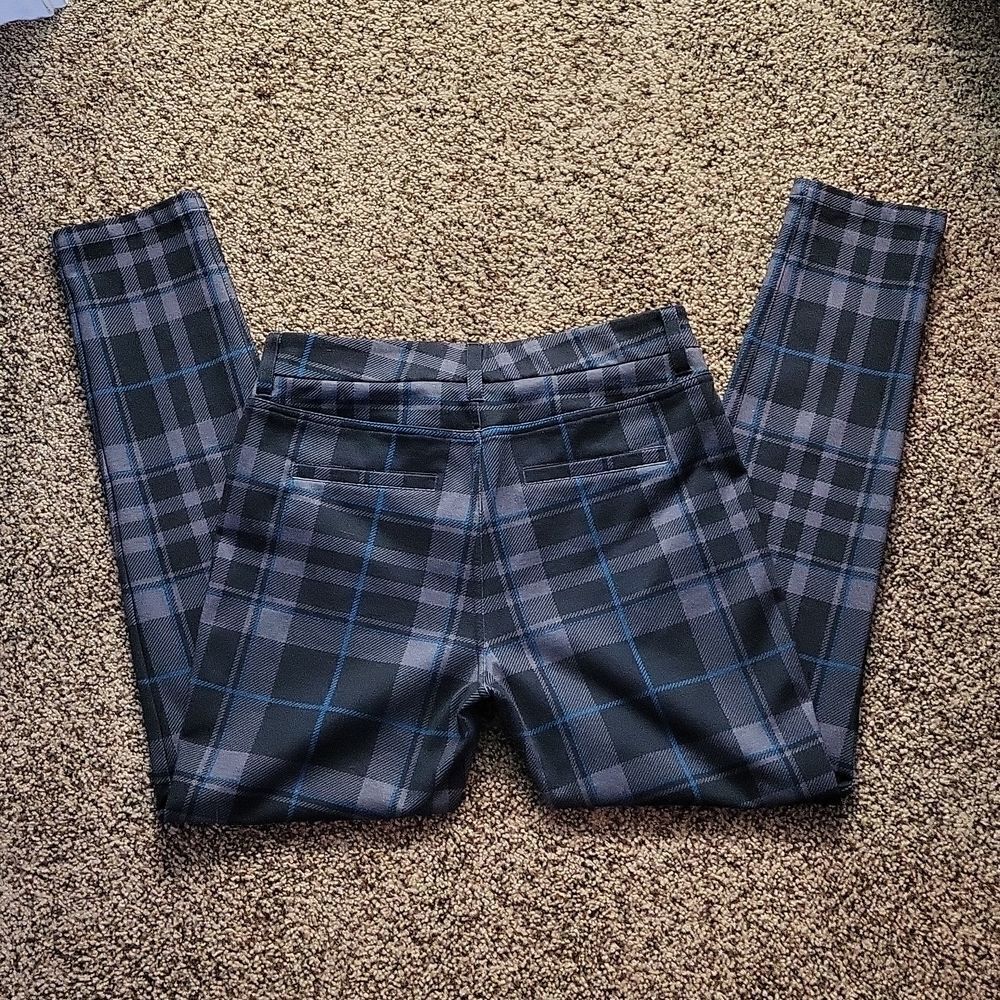 41 Hawthorn Black, Grey and Blue Plaid pants